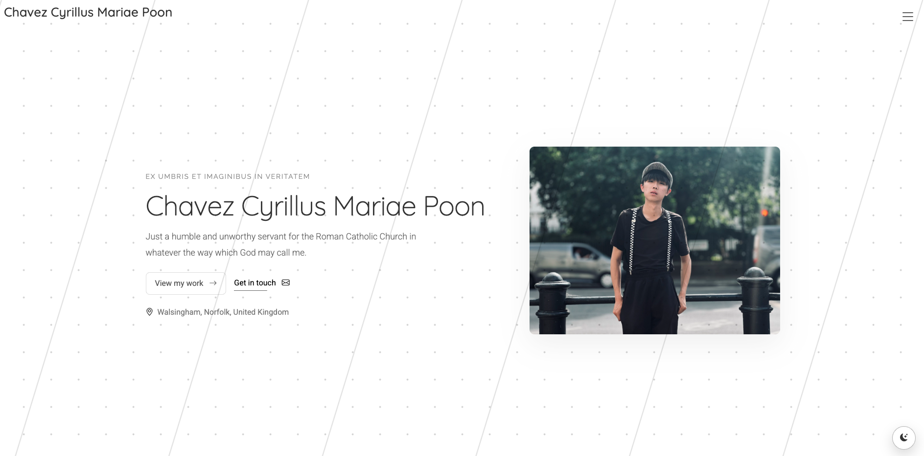 Cyrillus Mariae Poon portfolio website cover